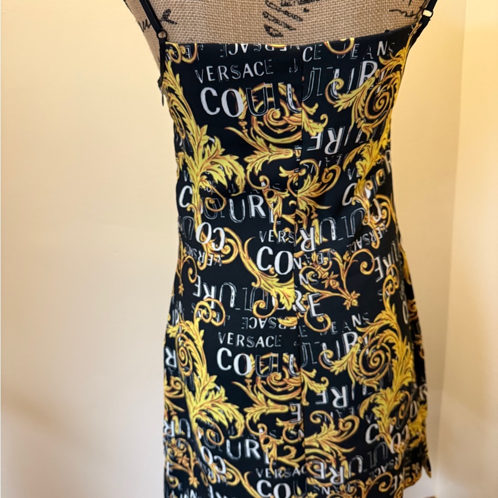 Versace Black and Gold Baroque Dress - Picture 7 of 10